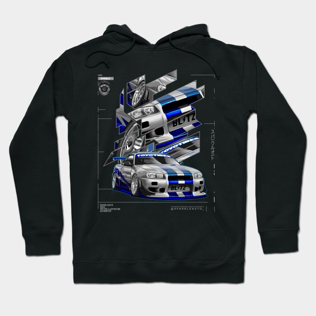 R34 Skyline Hoodie by sparkleauto